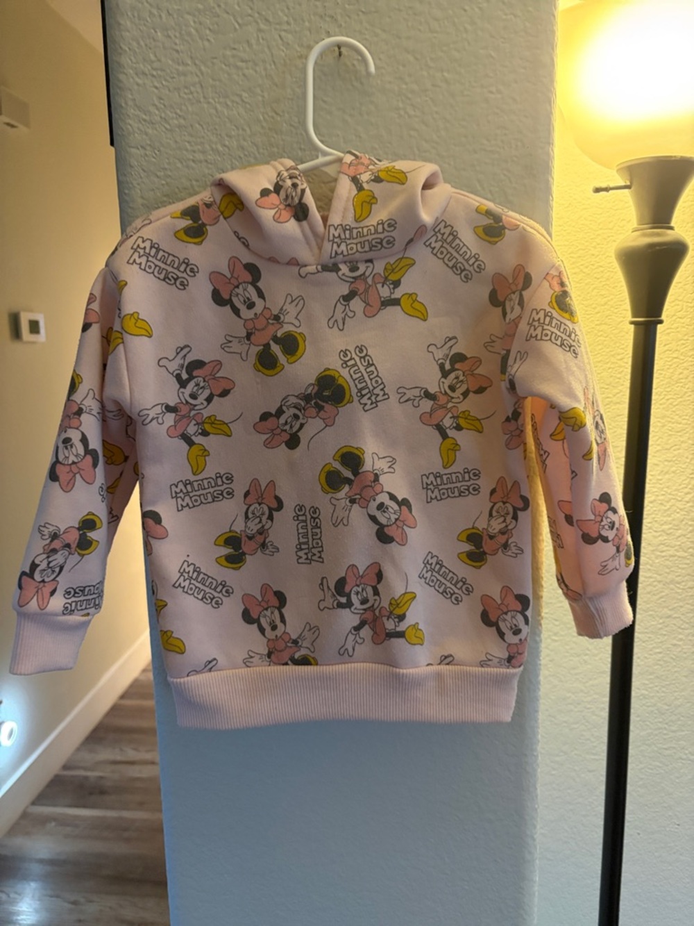 Minnie Mouse Pink Hooded Sweatshirt for Kids